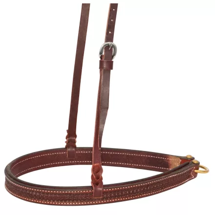 Zilco Rosewood „Spider Stamp” mintás bőr western orrszíj - 31 mm