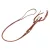 Zilco Latigo bőr egyberészes western szár O-gyűrűvel - 13 mm x 2,5 m