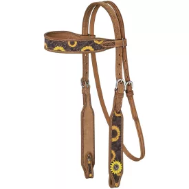 Zilco Silver Royal Sunflower Browband Kantár