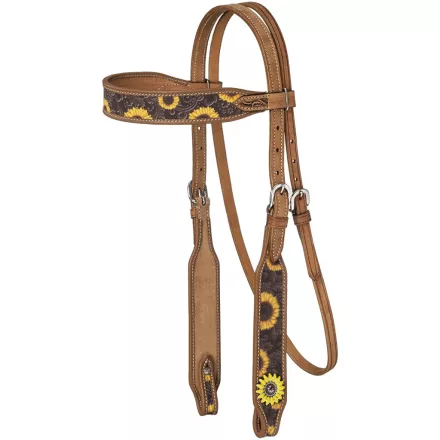 Zilco Silver Royal Sunflower Browband Kantár