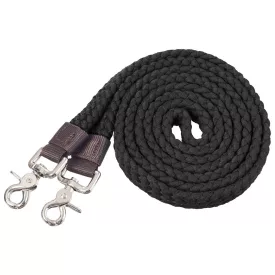   Zilco Tough1 Pro lapos fonott pamut egyberészes western szár - Fekete (2,13 m)