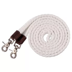   Zilco Tough1 Pro lapos fonott pamut egyberészes western szár - Fehér (2,13 m)