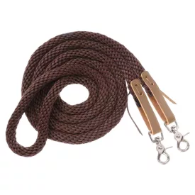   Zilco Royal King poly egyberészes western szár - Barna (16 mm)