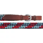 Zilco Tough1 lapos fonott western terepszár - Sötétkék/Piros/Türkiz (2,13 m)