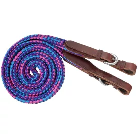   Zilco Tough1 lapos fonott western terepszár - Lila/Türkiz/Rózsaszín (2,13 m)