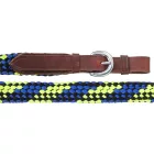 Zilco Tough1 lapos fonott western terepszár - Fekete/Királykék/Neonzöld (2,13 m)