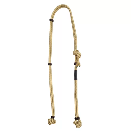 Zilco nylon kötél western kantárfej - Homokszínű/Barna (6 mm)